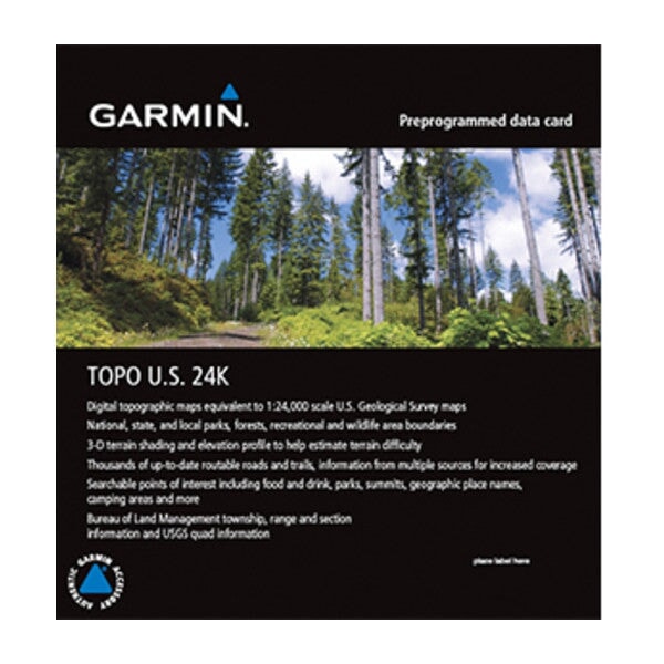 TOPO US 24K West SD Card Garmin