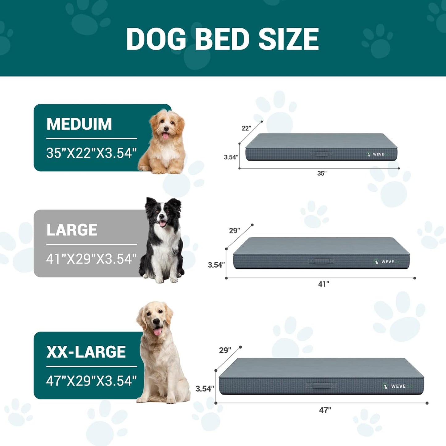 Orthopedic Dog Bed with Thick Gel Memory Foam Support Durable Flannel Fabric with Removable Cover & Waterproof Liner Dog Beds InfiniteWags