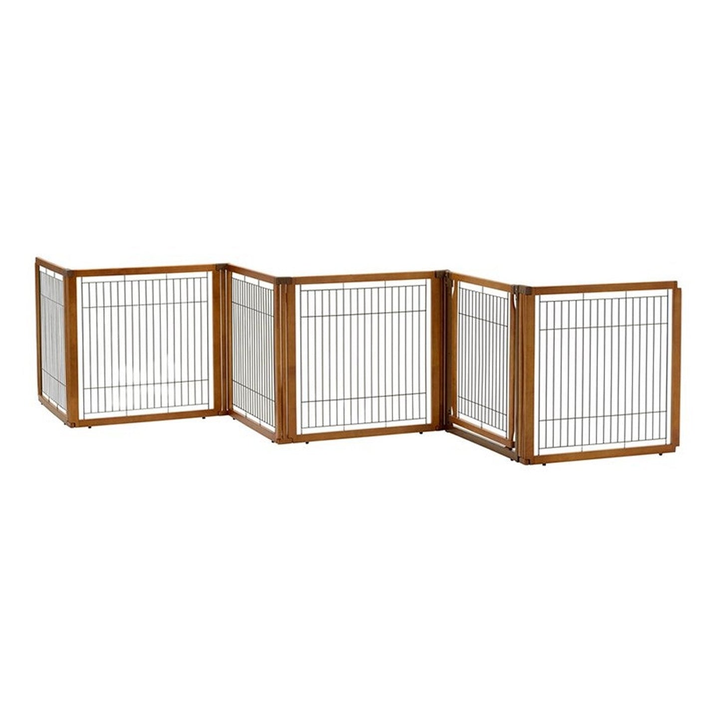 Richell Convertible Elite 6 Panel Pet Gate - Autumn Matte Richell