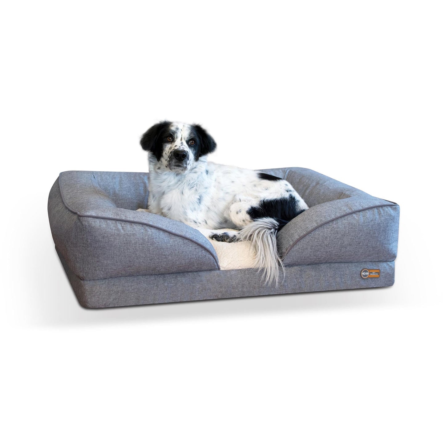 Pillow-Top Orthopedic Lounger Sofa Pet Bed Bolster Beds K&H Pet Products