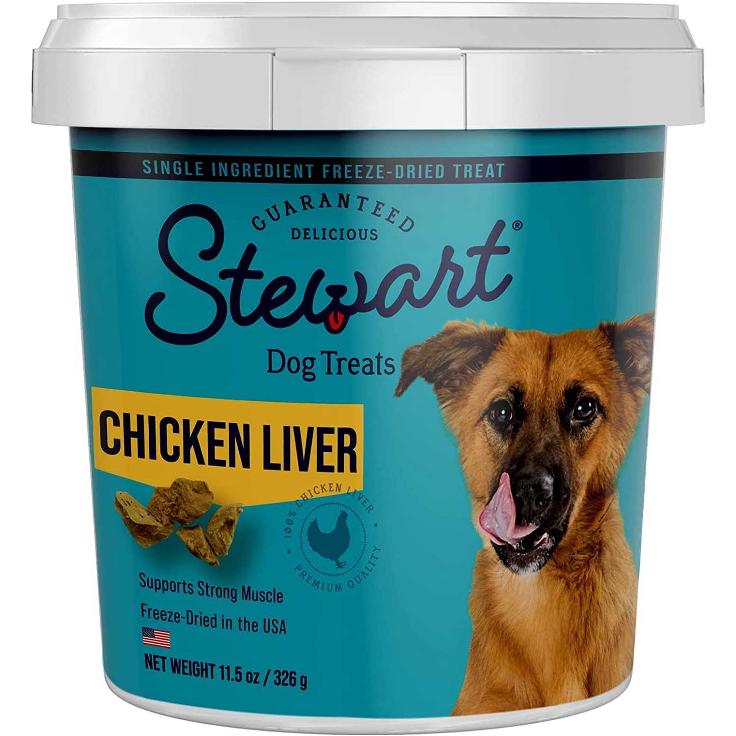 Stewart Pro-Treat Freeze Dried Chicken Liver 11.5 ounces Miracle Corp