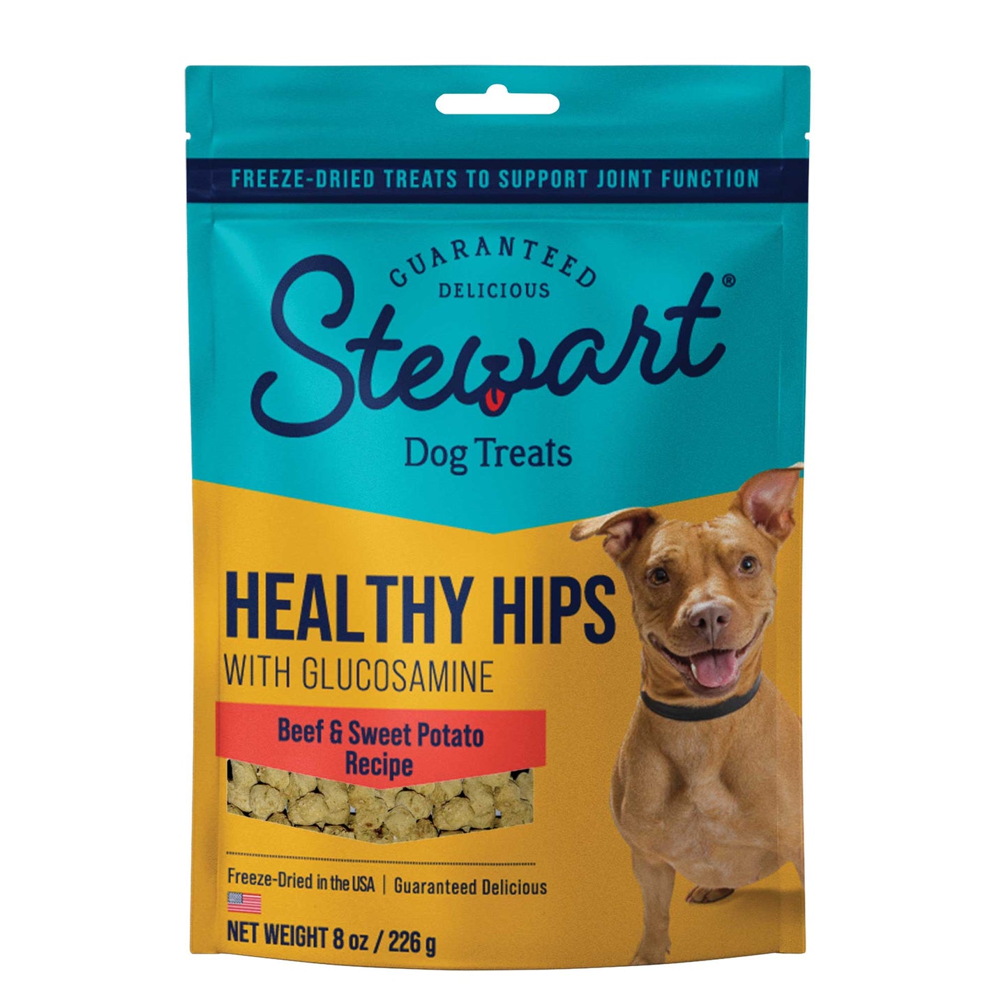 Stewart Dog Healthy Hips Beef and Sweet Potato Treats 8 ounces Miracle Corp