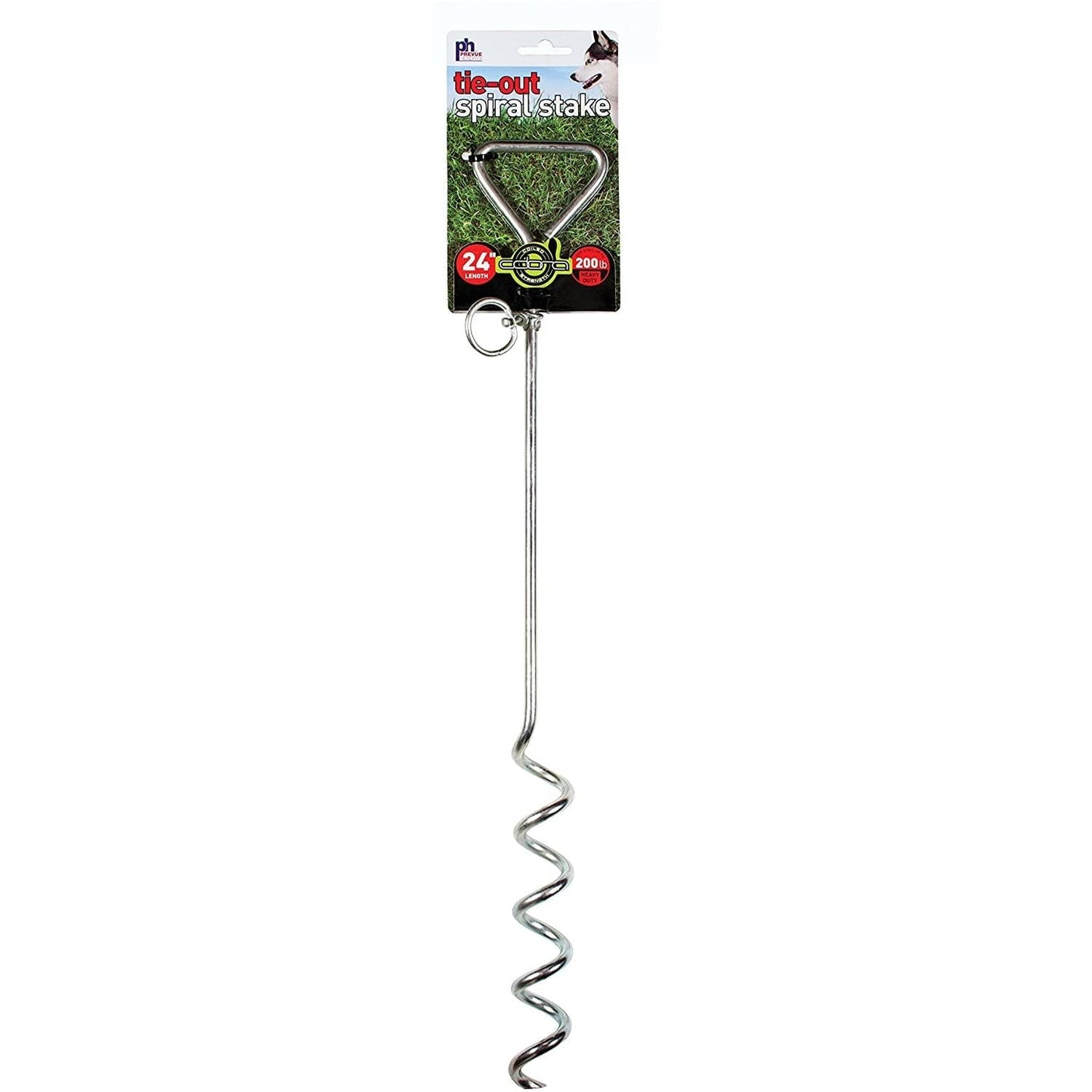 Prevue Pet Products 24 Inch Spiral Tie-Out Stake Heavy Duty Prevue Pet Products