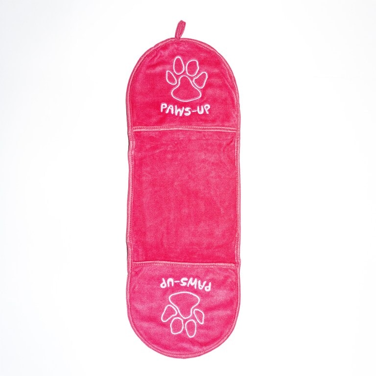Towel XL Dog Paws Up Pink Extra Large