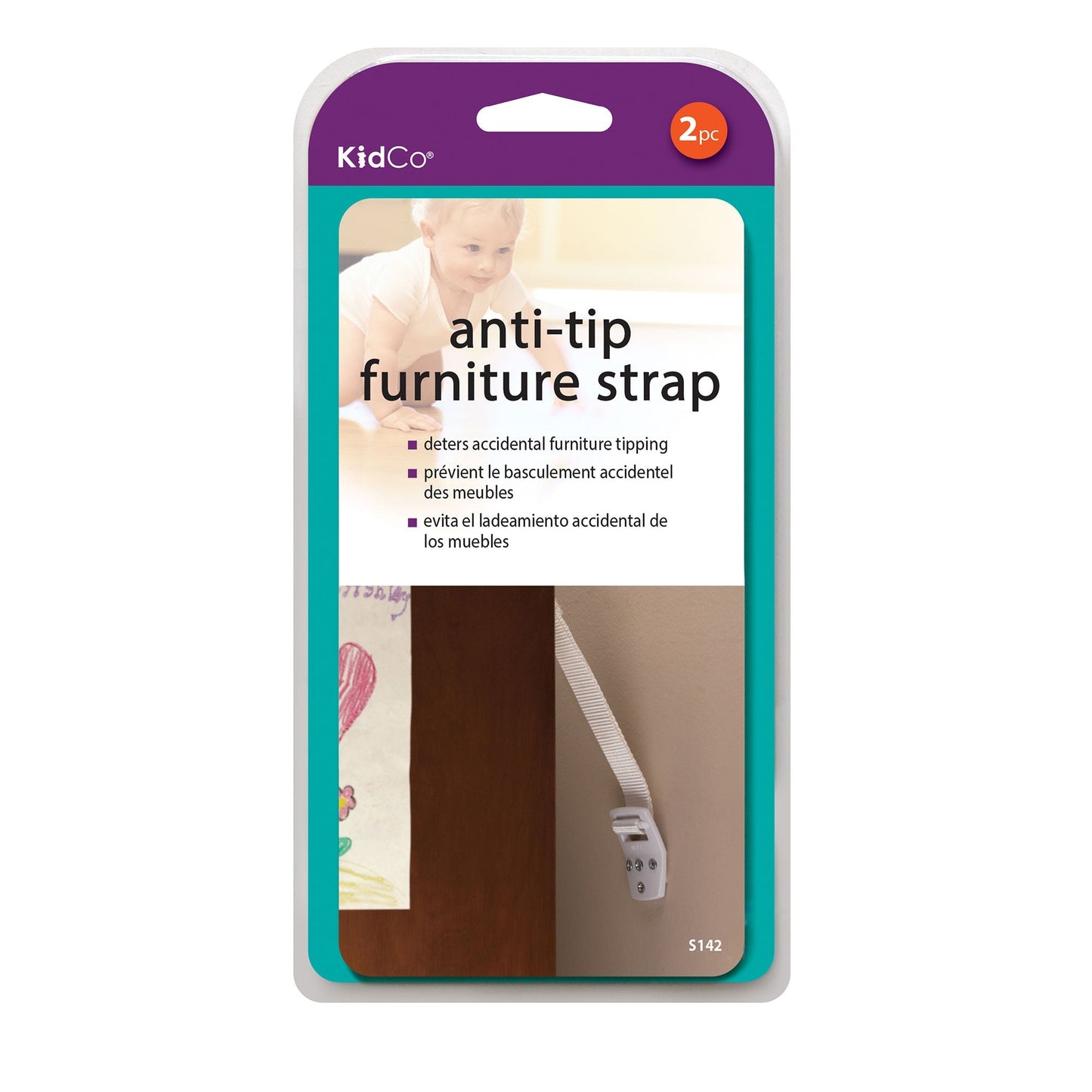 Anti-Tip Furniture Straps 2 pack Kidco