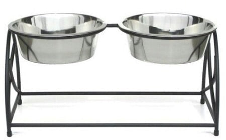 Butterfly Double Elevated Dog Feeder - Medium PetsStop