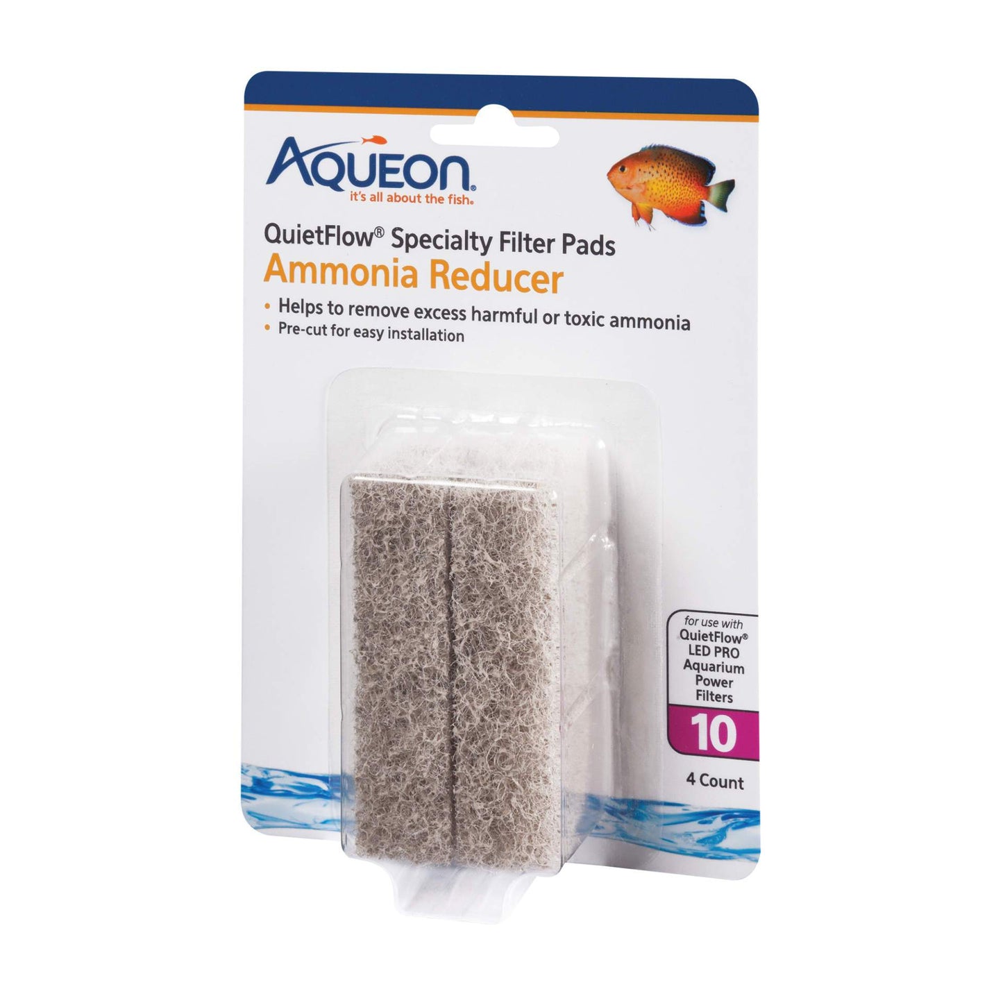 Replacement Ammonia Reducer Filter Pads Size 10 4 pack Aqueon