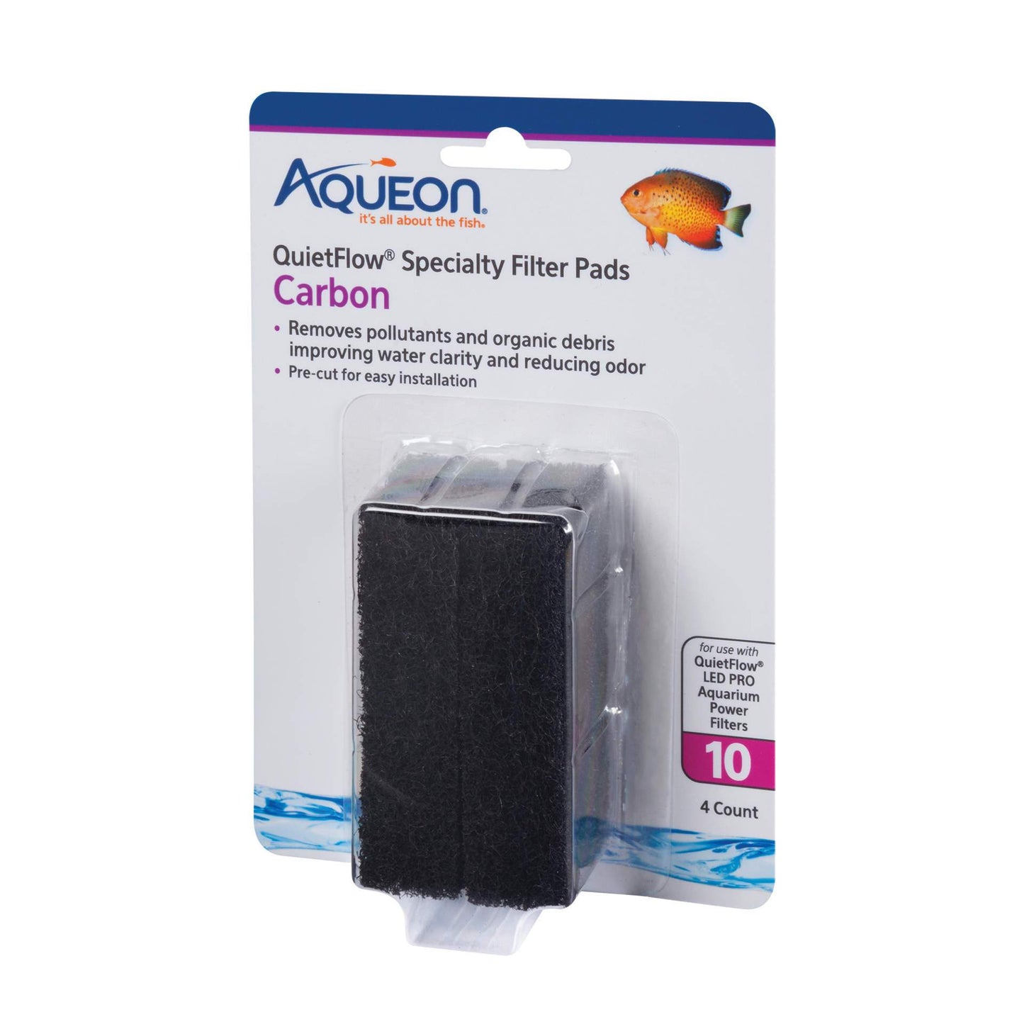 Replacement Carbon Filter Pads Size 10 4 pack Aqueon