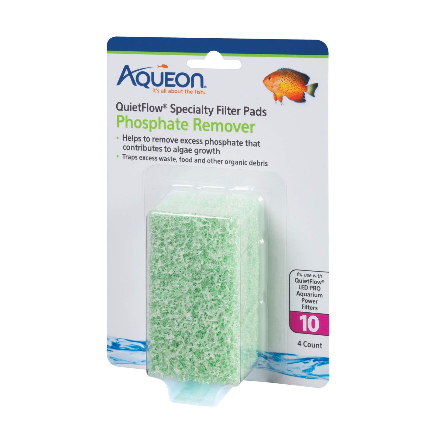Replacement Phosphate Remover Filter Pads Size 10 4 pack Aqueon