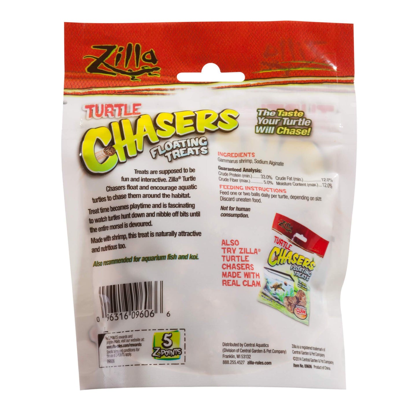 Floating Turtle Treats - Zilla Turtle Chasers Floating Treats Shrimp - 2 ounces Zilla