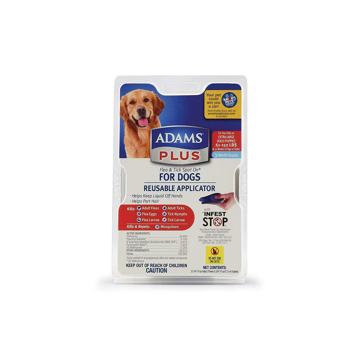 Adams flea and tick 2024 spot on for dogs