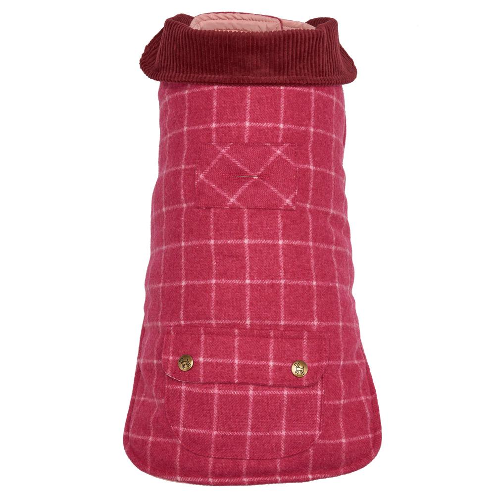 Pink Winter Dog Coat - UpCountry Pink Tweed Coat Dog Jackets UpCountryInc