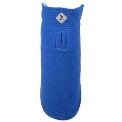 Green Plaid Dog Jacket - The Worthy Dog Royal/Green Fargo Fleece Reversible Jacket Dog Sweaters TheWorthyDog