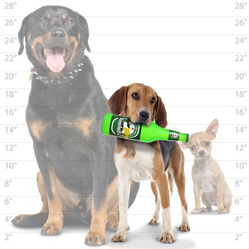 Beer Bottle Dog Toy - Silly Squeakers® Beer Bottle - Heinie Sniff'n Tuffy