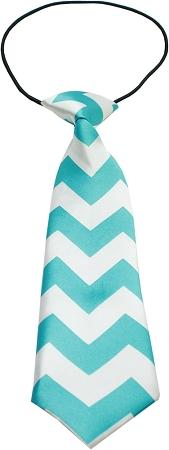 Big Dog Neck Tie Chevron Light Blue InfiniteWags