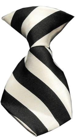 Dog Neck Tie Striped White InfiniteWags