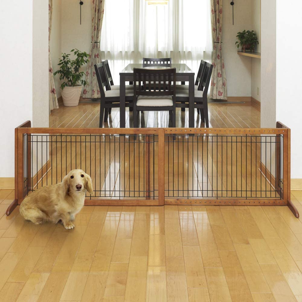 Richell Freestanding Pet Gate - Width: 26.4" to 40.2" Richell
