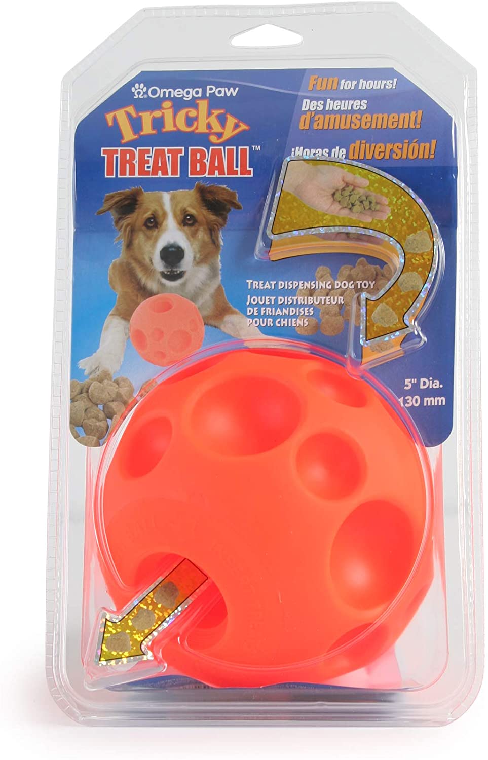 Treat Dispensing Dog Ball - Omega Paw Tricky Treat Ball Omega paw