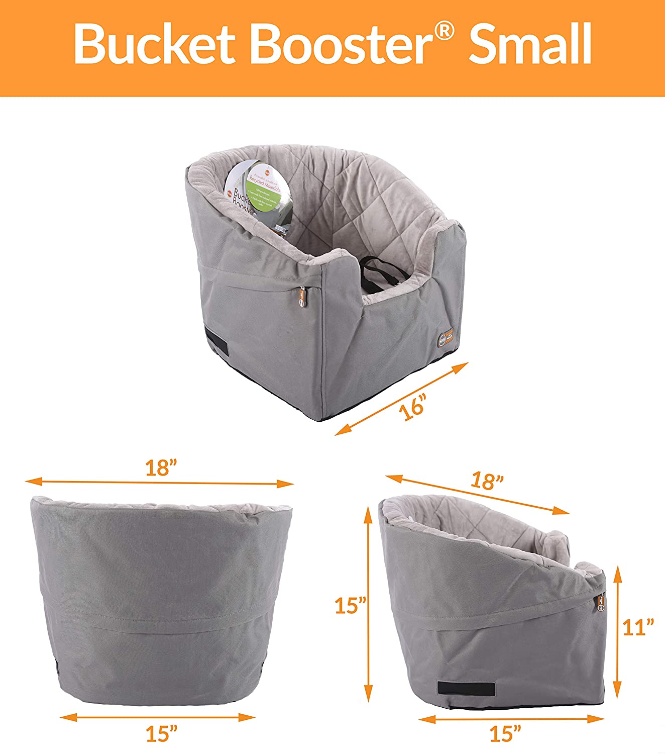 Dog Safety Seat for Cars, Trucks and SUVs - Booster Pet Car Seat - K&H Manufacturing K&H Pet Products