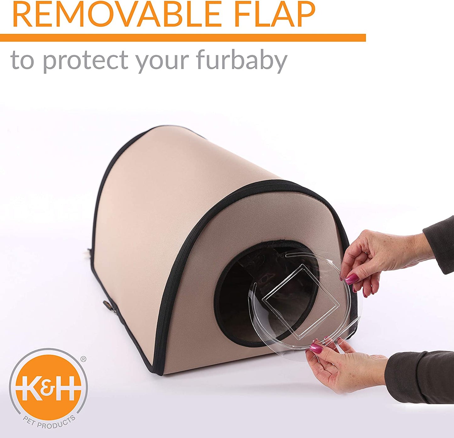 Outdoor Heated Cat Shelter - Mod Thermo-Kitty Shelter - K&H Pet Products K&H Pet Products