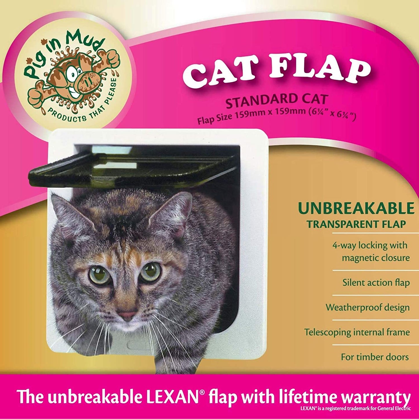 Lockable Cat Flap Door - Ideal Pet Products Ideal Pet Products