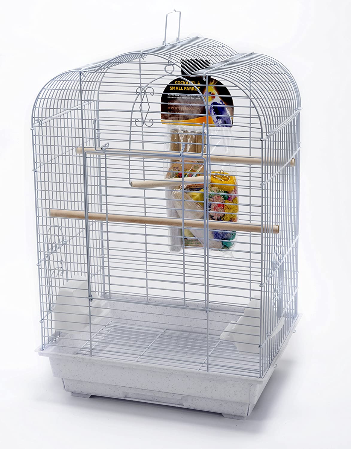 Cockatiel Bird Cage Kit - Penn Plax Cockatiel Scalloped Top Bird Cage Kit Bird Cages Penn Plax