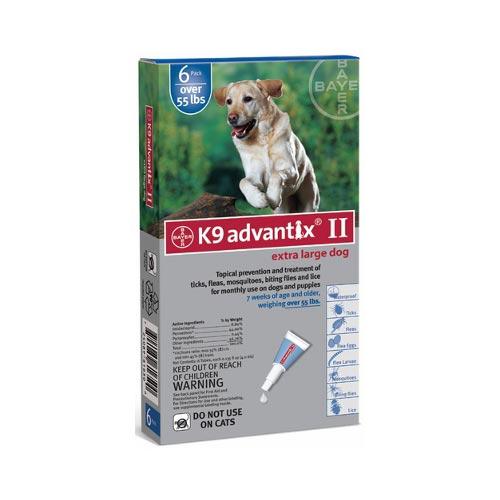 Flea and Tick Control for Dogs Over 55 lbs 6 Month Supply Advantix