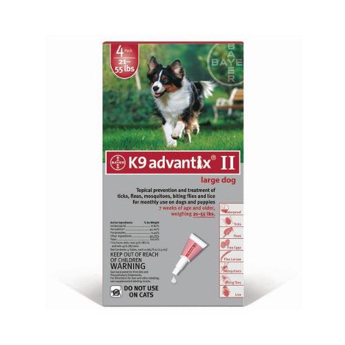 Flea and Tick Control for Dogs 20-55 lbs 4 Month Supply Advantix