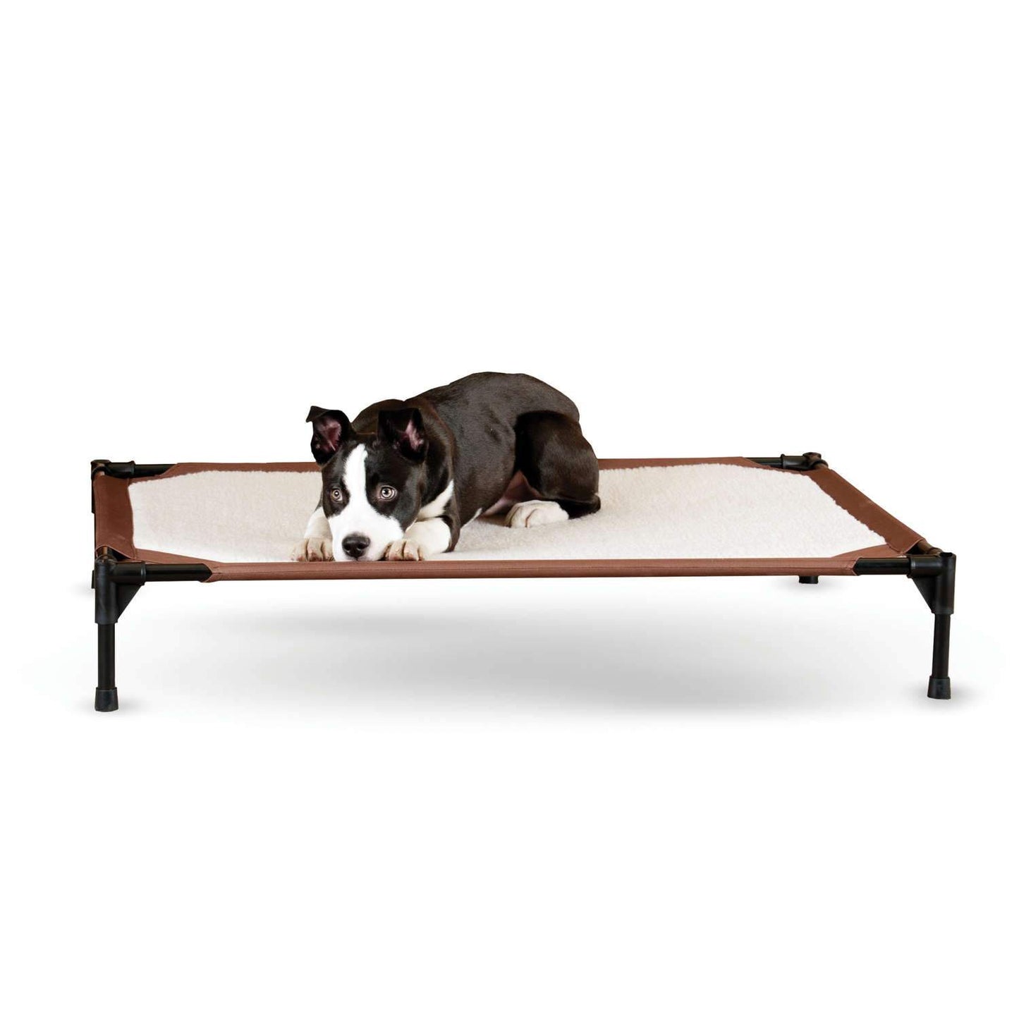 Self-Warming Pet Cot K&H Pet Products Large - 30″ x 42″ x 7″ Brown