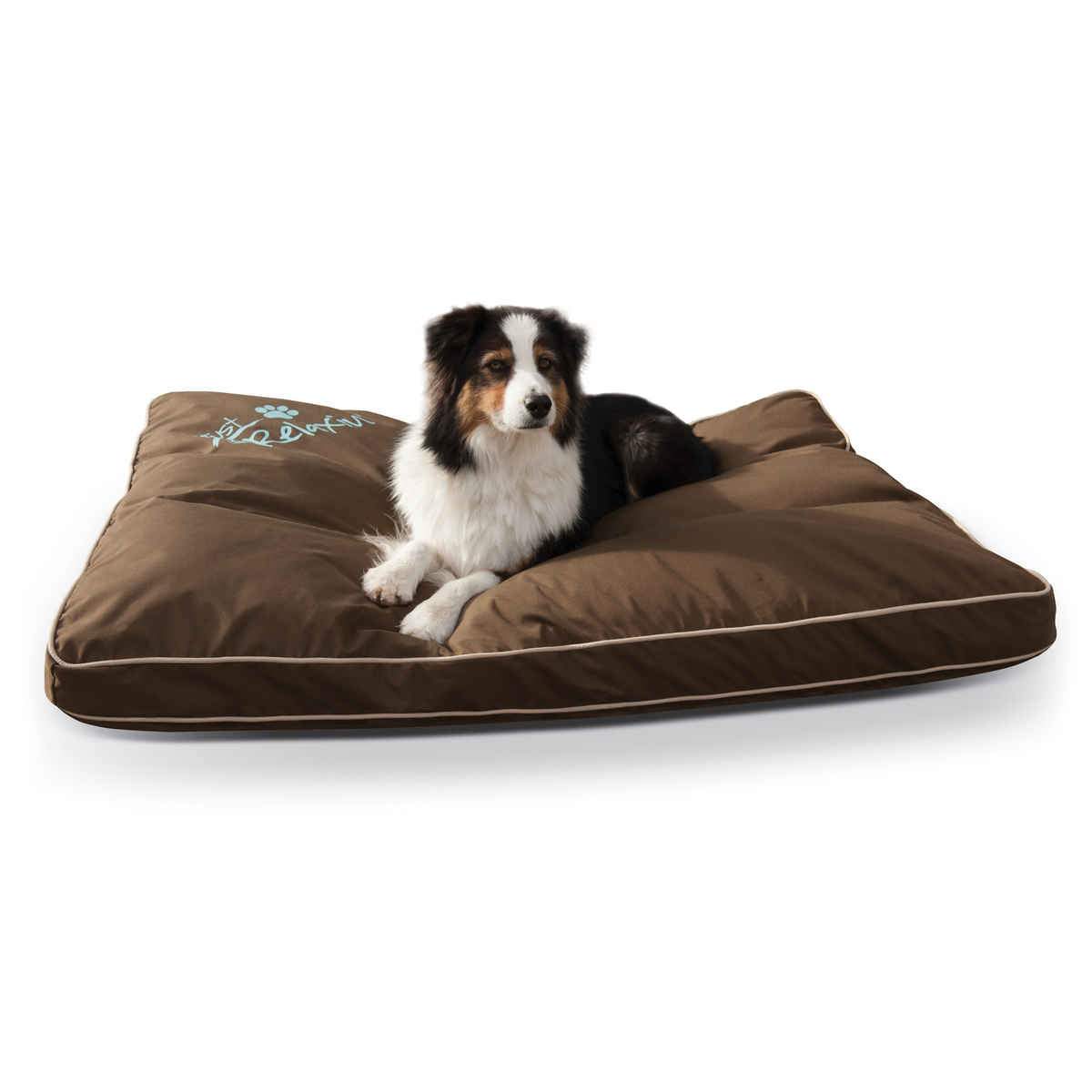 Indoor/Outdoor Dog Bed - Water Resistant - Removable Cover K&H Pet Products Large - 36″ x 48″ x 3.5″ Chocolate