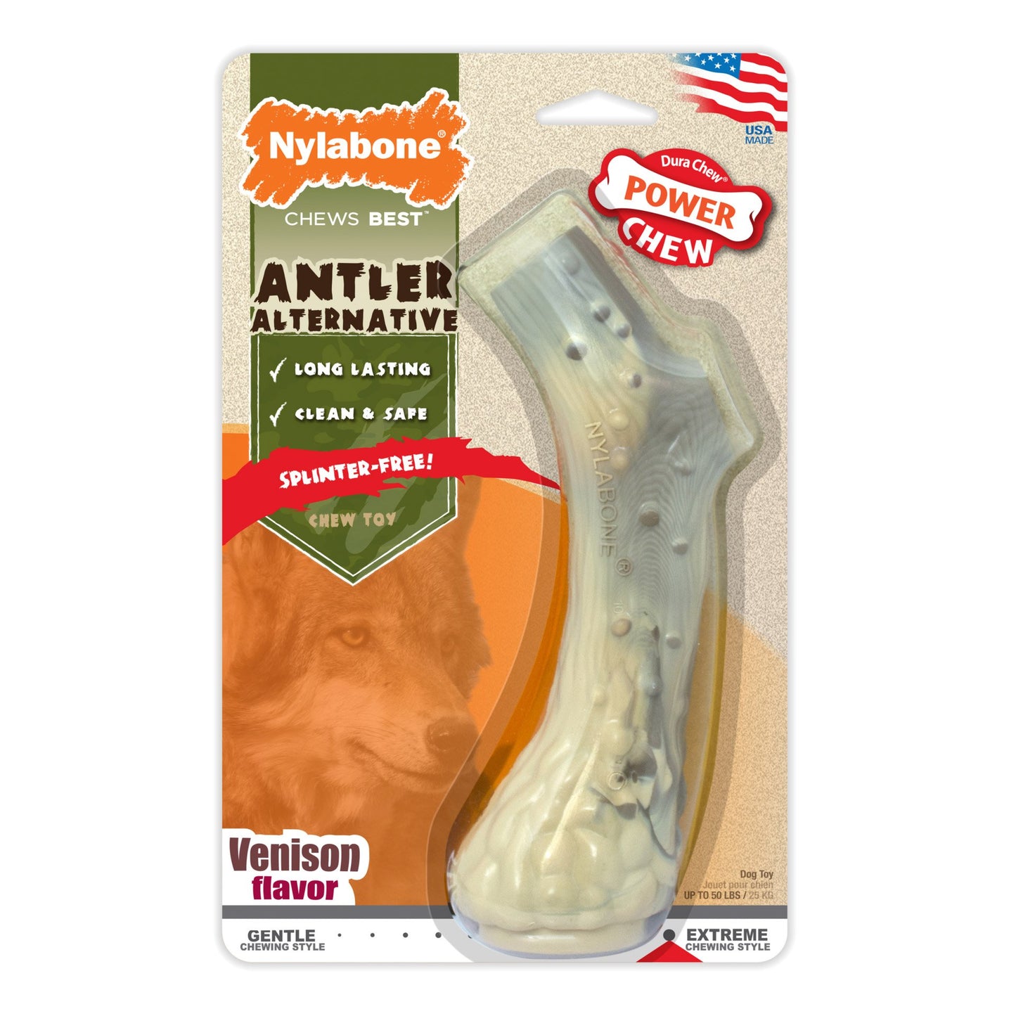 Power Chew Antler Alternative Dog Chew Toy Nylabone