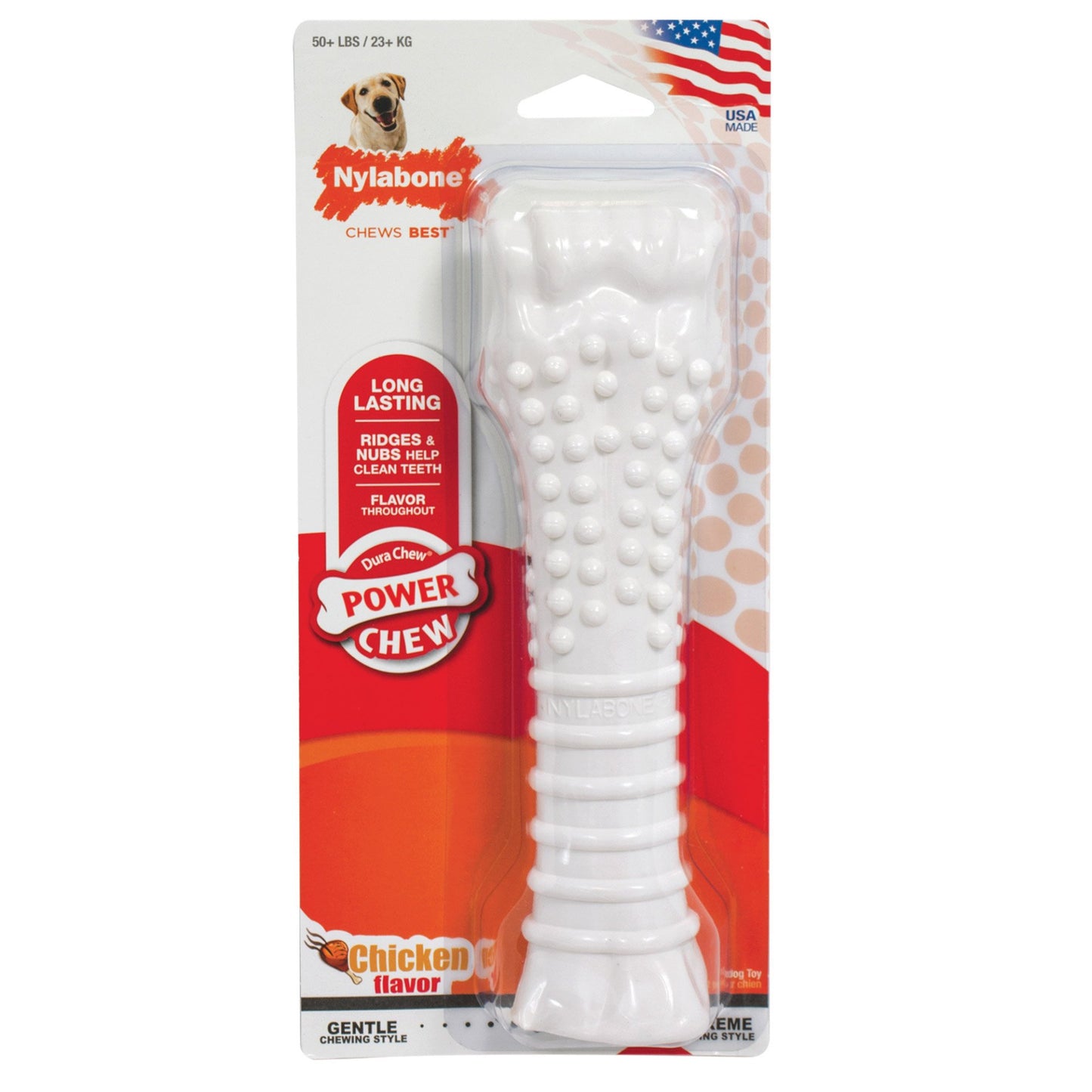 Power Chew Textured Chicken Chew Toy Nylabone