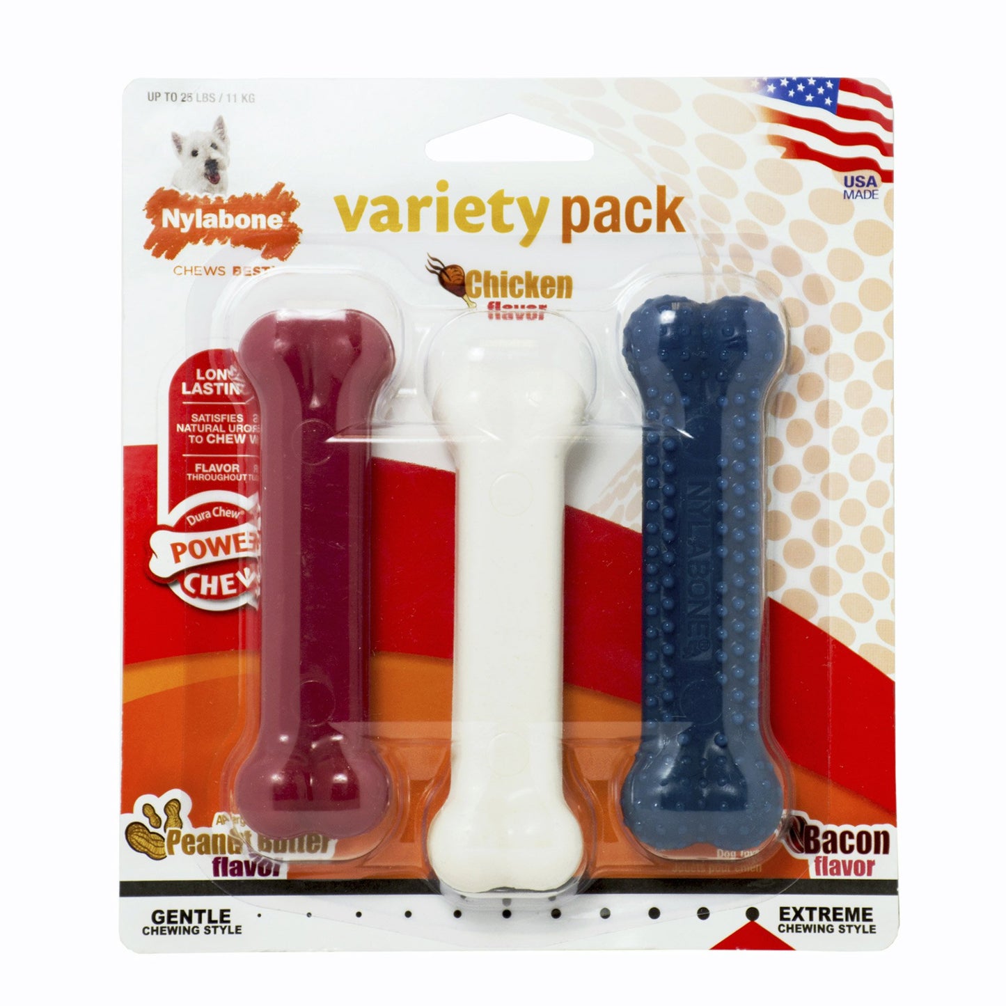 Power Chew Dog Chew Toy Triple Pack Nylabone