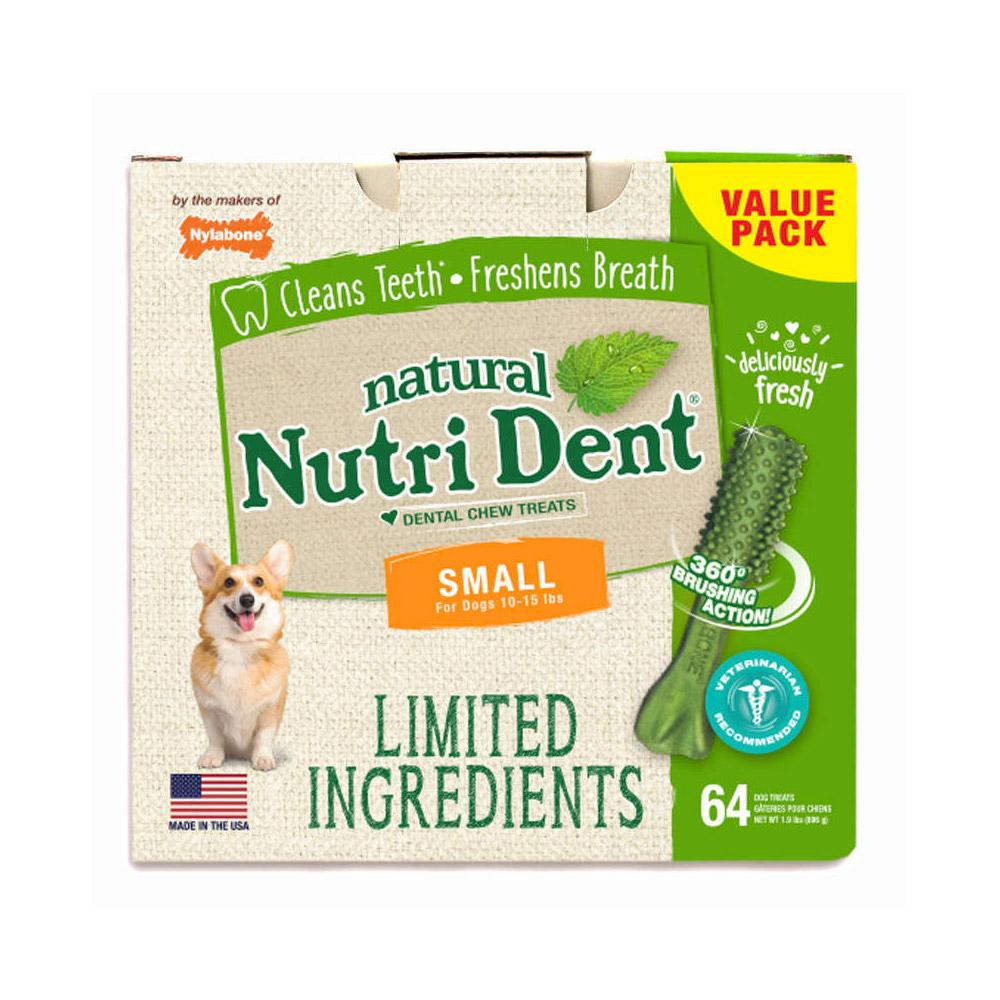 Nutri Dent Limited Ingredient Dental Chews Fresh Breath Small 64 count Nylabone