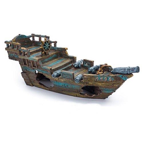Shipwreck Aquarium Ornament - Penn Plax Small Shipwreck Aquariums/Aquarium Decorations Penn Plax