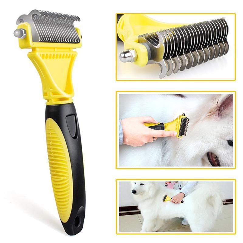 Pet Grooming Tool - Stainless Steel - Double-sided - For Matted and Tangled Hair InfiniteWags