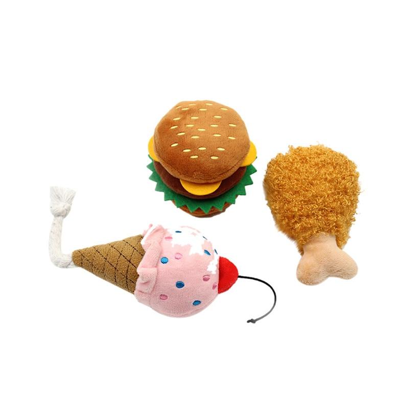 Plush Hamburger Dog Toy InfiniteWags