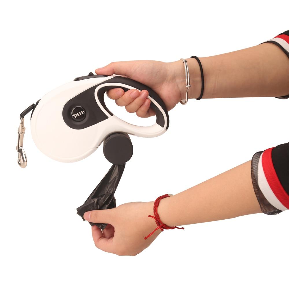 Retractable Dog Leash with Bag Holder - 5 Meter InfiniteWags