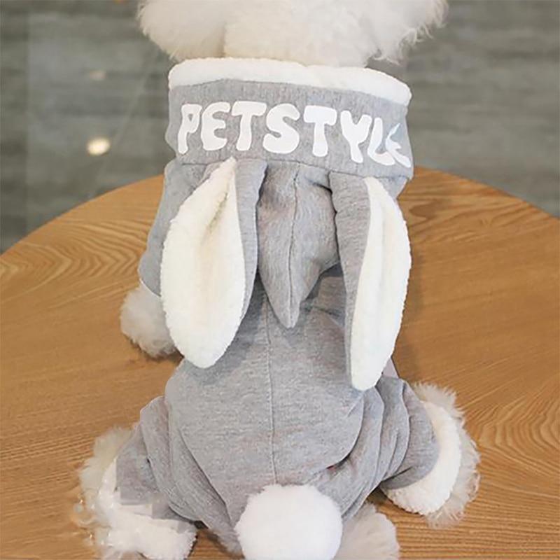 Hooded Bunny Ear Dog Sweater - One Piece InfiniteWags