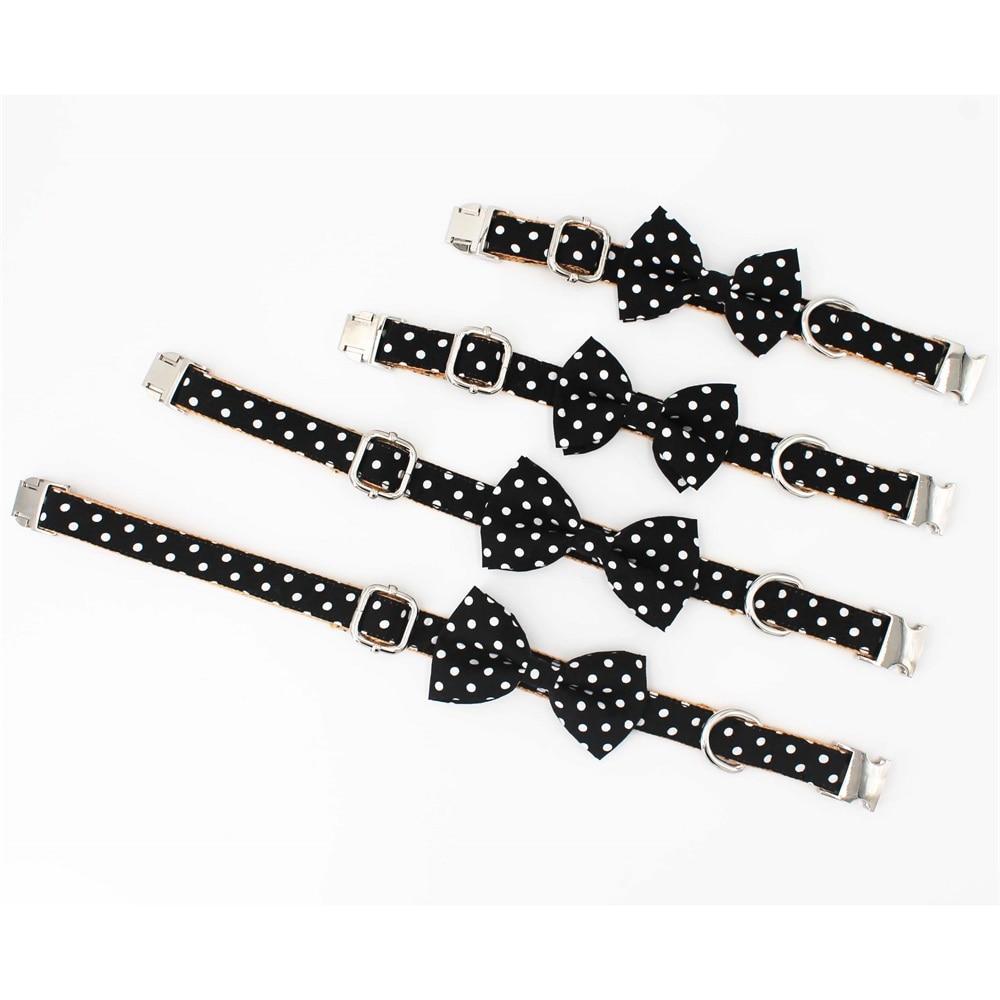 Polka Dot Bowtie Collar and Leash Set InfiniteWags