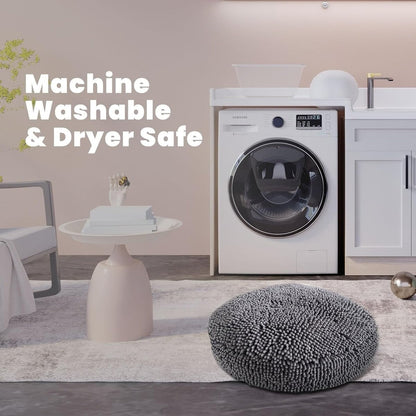 Muddy Mat® Cloud K-9 Bed for Dogs & Cats - Soft & Relaxing Round Dog Bed –Grey Large (40x40) InfiniteWags 