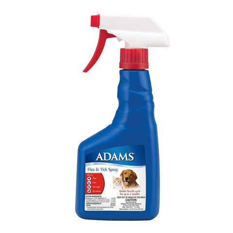 Flea and Tick Spray for Cats and Dogs 16 ounces Adams 