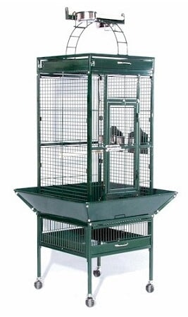 Small Wrought Iron Select Bird Cage - Sage Green Prevue Pet Products 
