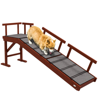 PawHut Dog Ramp Dog Stairs - 60" Long InfiniteWags 