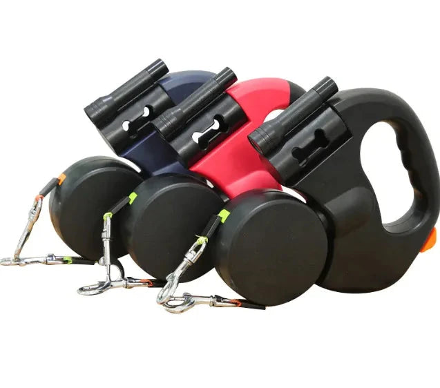 Auto Double Dog Leash InfiniteWags 