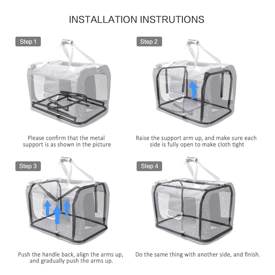 Petseek Extra Large Cat Carrier InfiniteWags 