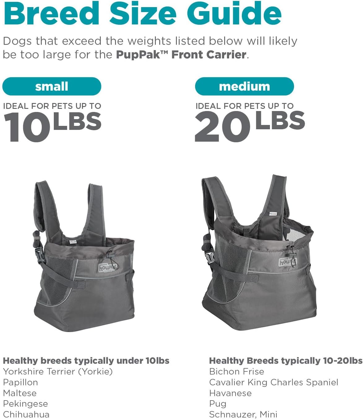 Outward Hound PupPak Dog Front Carrier Small Grey InfiniteWags 