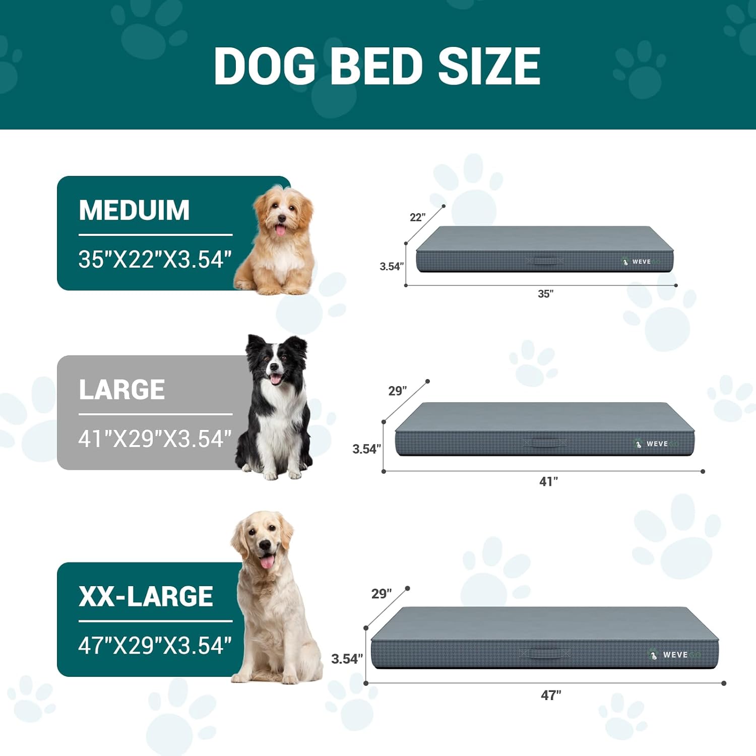 Orthopedic Dog Bed with Thick Gel Memory Foam Support Durable Flannel Fabric with Removable Cover & Waterproof Liner Dog Beds InfiniteWags 