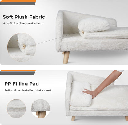 Elevated Dog Bed - Nordic Pet Stool Bed with Cozy InfiniteWags 