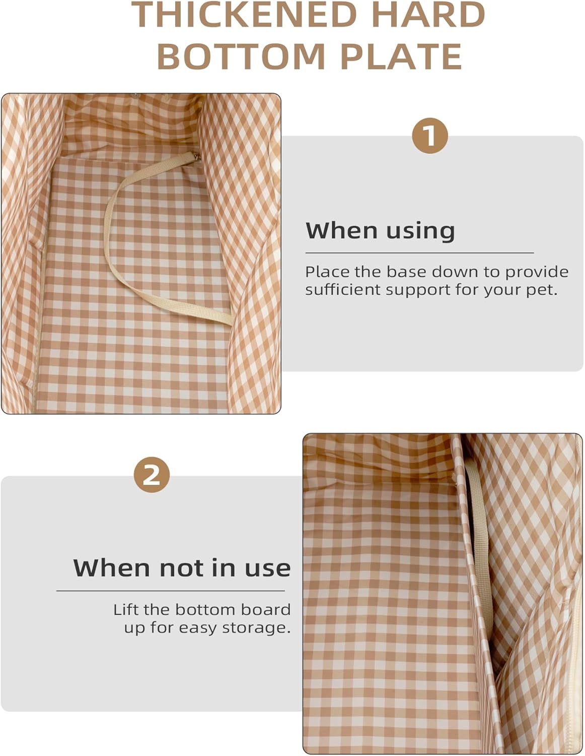 Dog Carrier for Small Dogs (Beige 17" L x 7.5" W x 12" H) InfiniteWags 